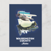 Washington county Maine Kaart (Voorkant)