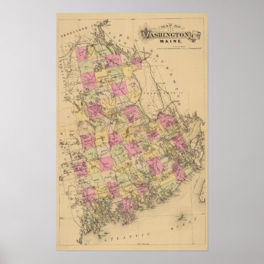 Washington County, Maine Poster (Voorkant)