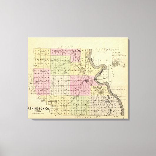 Washington County, Nebraska Canvas Afdruk (Voorkant)