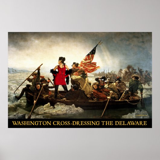 Washington Cross-Dressing Delaware Poster (Voorkant)