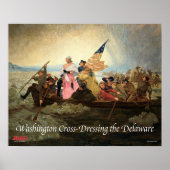 Washington Cross-Dressing the Delaware Poster (Voorkant)
