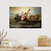 Washington Cross-Dressing the Delaware Poster (Keuken)