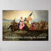 Washington Cross-Dressing the Delaware Poster (Voorkant)