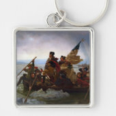 Washington Crossing Delaware Art Sleutelhanger (Voorkant)