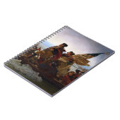 Washington Crossing Delaware Kunst Notitieboek (Linkerzijde)