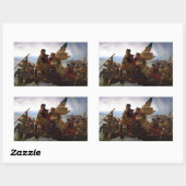 Washington Crossing Delaware Kunst Rechthoekige Sticker (Vel)