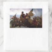 Washington Crossing Delaware Kunst Rechthoekige Sticker (Tas)