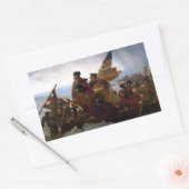 Washington Crossing Delaware Kunst Rechthoekige Sticker (Envelop)