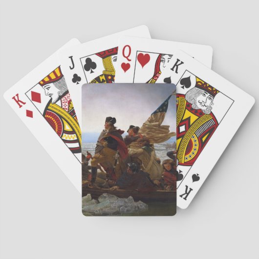 Washington Crossing Delaware Kunst Speelkaarten (Achterkant)