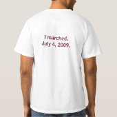 Washington Crossing Deleware, Bozeman Tea Party... T-shirt (Achterkant)