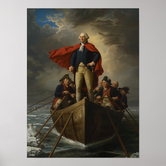 Washington Crossing the Delaware (1776), Verenigde Poster (Voorkant)