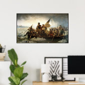 Washington Crossing The Delaware -- Border Poster (Thuiskantoor)