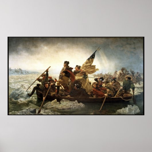 Washington Crossing The Delaware -- Border Poster (Voorkant)