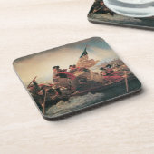 Washington Crossing the Delaware door Emanuel Leut Bier Onderzetter (Linkerzijde)