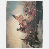 Washington Crossing the Delaware door Emanuel Leut Fleece Deken (Voorkant)