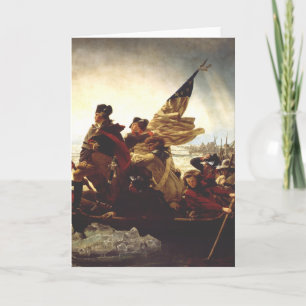 Washington Crossing the Delaware door Emanuel Leut Kaart