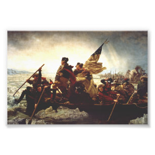 Washington Crossing the Delaware van Emanuel Leutz Foto Afdruk