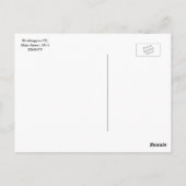 Washington CT, Main Street, 1914 Briefkaart (Achterkant)