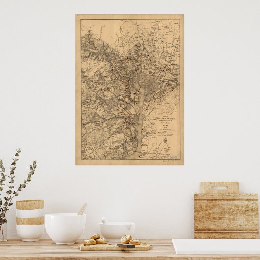 Washington D.C. - 1865 Poster (Keuken)