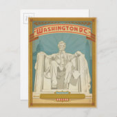 Washington D.C. - Abe Lincoln Briefkaart (Voorkant / Achterkant)