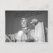 Washington D.C. - Abraham Lincoln Statue Briefkaar Uitnodiging Briefkaart (Voorkant)