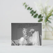 Washington D.C. - Abraham Lincoln Statue Briefkaar Uitnodiging Briefkaart (Staand voorkant)
