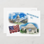 Washington D.C. Briefkaart (Voorkant / Achterkant)