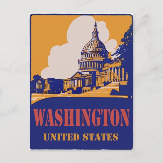 Washington D.C. Briefkaart (Voorkant)