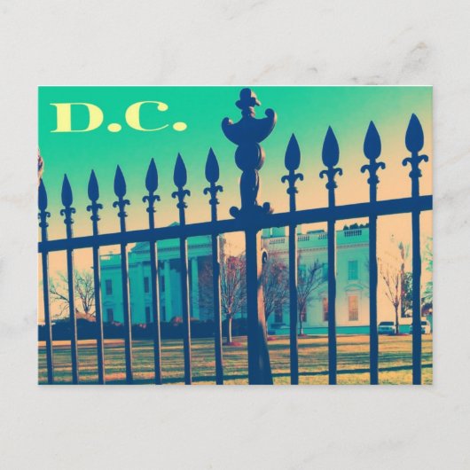 washington d.c. briefkaart wit huis (Voorkant)