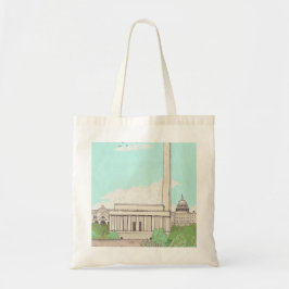 Washington D.C. Capital of the USA Landmarks Tote Bag