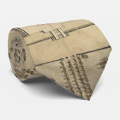 Washington D.C. Capitol Hill Map (1815) Stropdas (Opgerold)