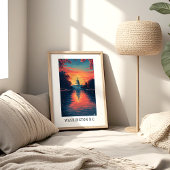 Washington D.C. Capitol Zonsondergang Poster