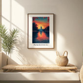 Washington D.C. Capitol Zonsondergang Poster