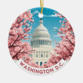  Washington D.C. Cherry Blossom Keramisch Ornament (Voorkant)