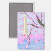 Washington, D.C. / Cherry Blossom Magnet (Voorkant / Achterkant)