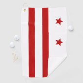 Washington D.C. City flag Golfhanddoek (Insitu)