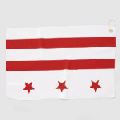 Washington D.C. City flag Golfhanddoek (Horizontaal)