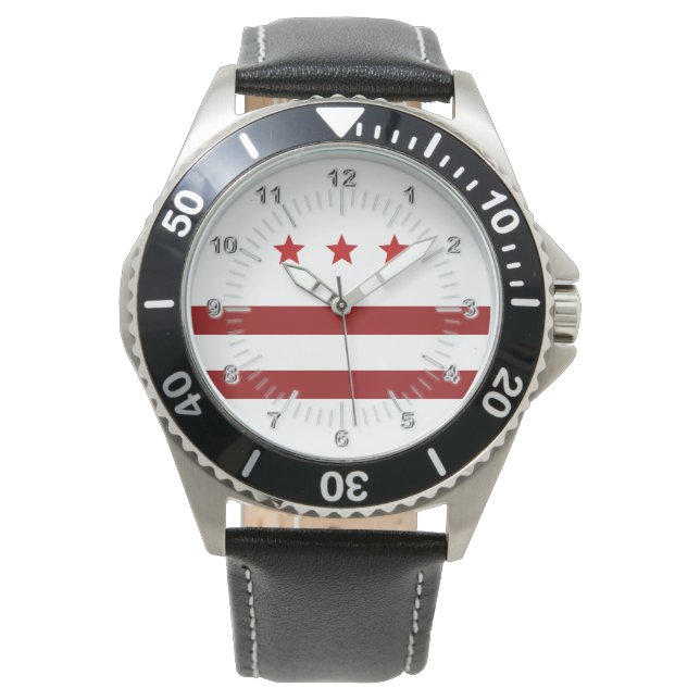 Washington D.C. City flag Watch Horloge (Voorkant)