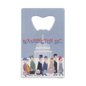 Washington D.C. Creditkaart Flessenopener (Achterkant)