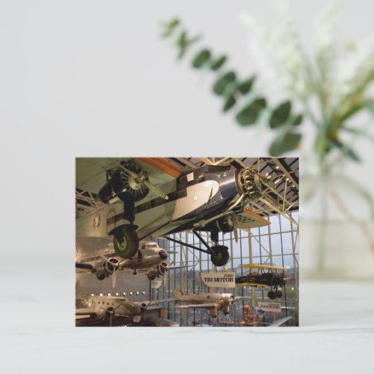 WASHINGTON, D.C. DE V.S. Binnen getoond vliegtuig Briefkaart (Staand voorkant)