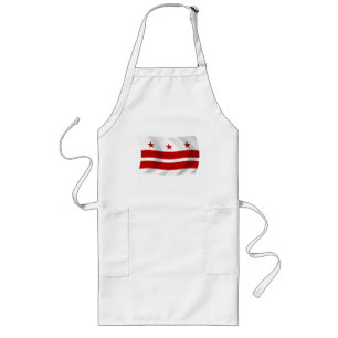 Washington D.C. Flag Apron Lang Schort