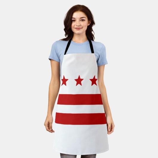 Washington D.C. flag Apron Schort (Gedragen)