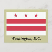 Washington D.C. Flag Briefkaart (Voorkant)