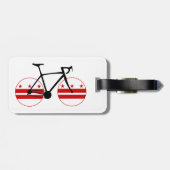 Washington D.C. Flag Cycling Bagagelabel (Achterkant horizontaal)