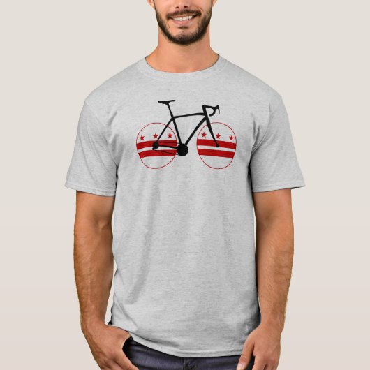 Washington D.C. Flag Cycling T-shirt (Voorkant)