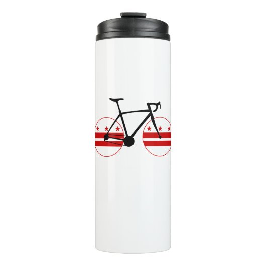 Washington D.C. Flag Cycling Thermosbeker (Voorkant)