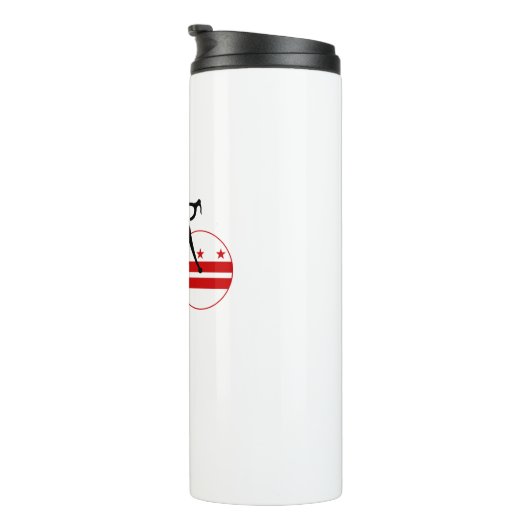 Washington D.C. Flag Cycling Thermosbeker (Geroteerd rechts)