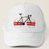 Washington D.C. Flag Cycling Trucker Pet (Voorkant)