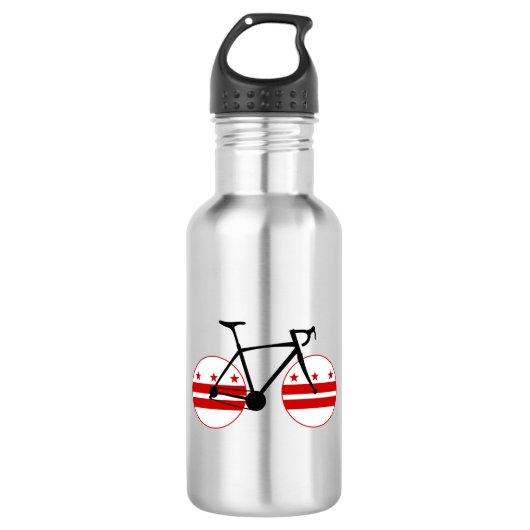 Washington D.C. Flag Cycling Waterfles (Voorkant)