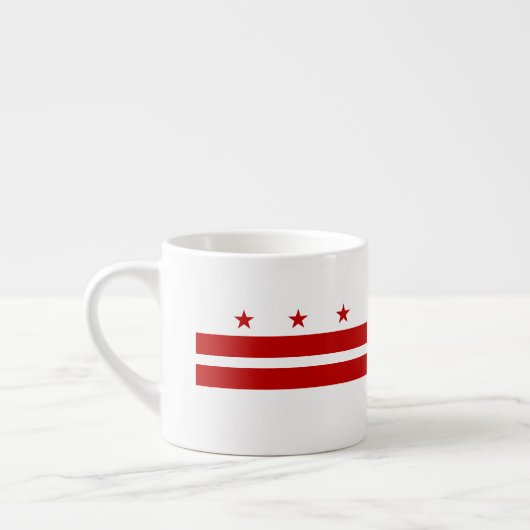 Washington D.C. Flag Espresso Kop (Links)